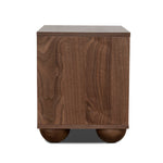 Haley 50cm Bedside Table - Walnut Bedside Table KD-Core