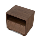 Haley 50cm Bedside Table - Walnut Bedside Table KD-Core
