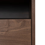 Haley 50cm Bedside Table - Walnut Bedside Table KD-Core