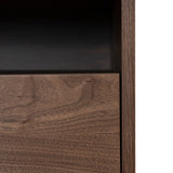 Haley 50cm Bedside Table - Walnut Bedside Table KD-Core