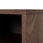 Haley 50cm Bedside Table - Walnut Bedside Table KD-Core