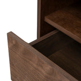 Haley 50cm Bedside Table - Walnut Bedside Table KD-Core
