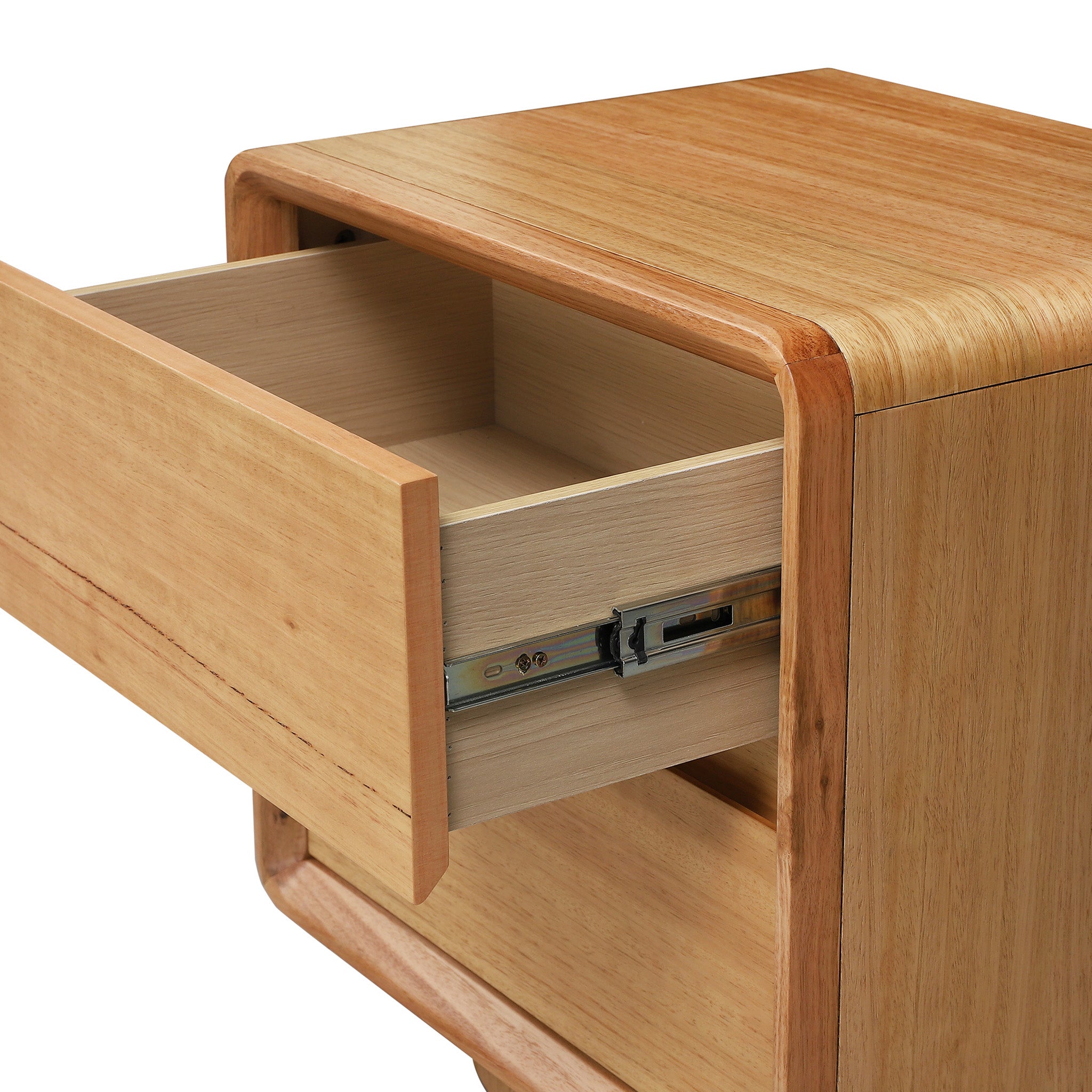 Cavaro 52cm Tassie Oak Bedside Table - Natural Bedside Table Marri-Core