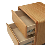Cavaro 52cm Tassie Oak Bedside Table - Natural Marri-Core
