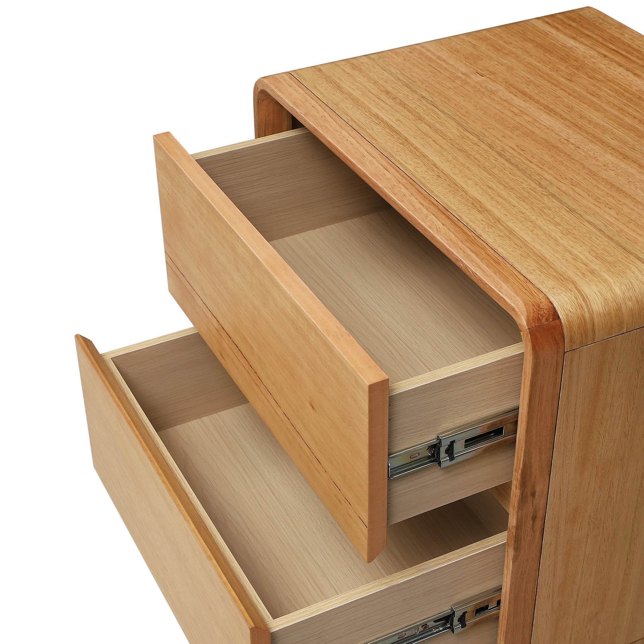 Cavaro 52cm Tassie Oak Bedside Table - Natural Bedside Table Marri-Core