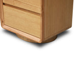 Cavaro 52cm Tassie Oak Bedside Table - Natural Marri-Core