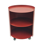 Morena 37cm Round Side Table - Burgundy Red Bo Craft-Core