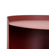 Morena 37cm Round Side Table - Burgundy Red Side Table Bo Craft-Core