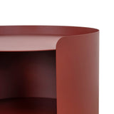 Morena 37cm Round Side Table - Burgundy Red Side Table Bo Craft-Core