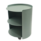 Morena 37cm Round Side Table - Sage Green Bo Craft-Core