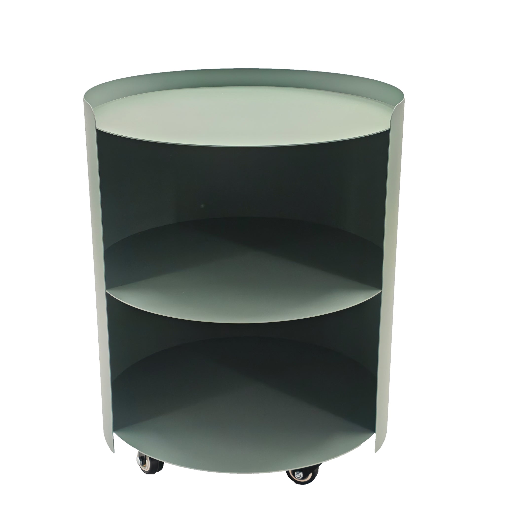 Morena 37cm Round Side Table - Sage Green Bo Craft-Core