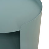 Morena 37cm Round Side Table - Sage Green