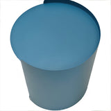 Morena 37cm Round Side Table - Navy Blue Bo Craft-Core