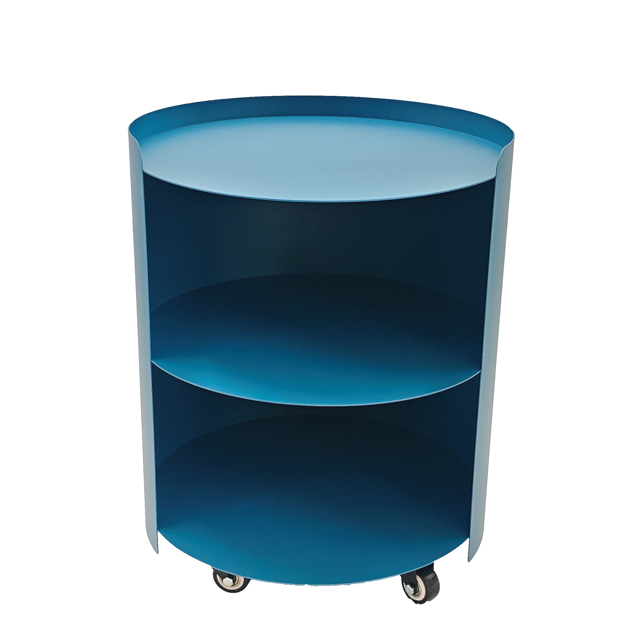 Morena 37cm Round Side Table - Navy Blue Bo Craft-Core