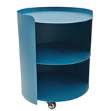 Morena 37cm Round Side Table - Navy Blue Bo Craft-Core
