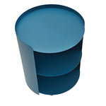 Morena 37cm Round Side Table - Navy Blue Bo Craft-Core