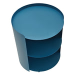 Morena 37cm Round Side Table - Navy Blue Bo Craft-Core