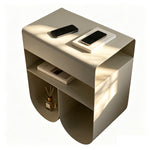Orvieto 40cm Side Table - Almond Milk Bo Craft-Core