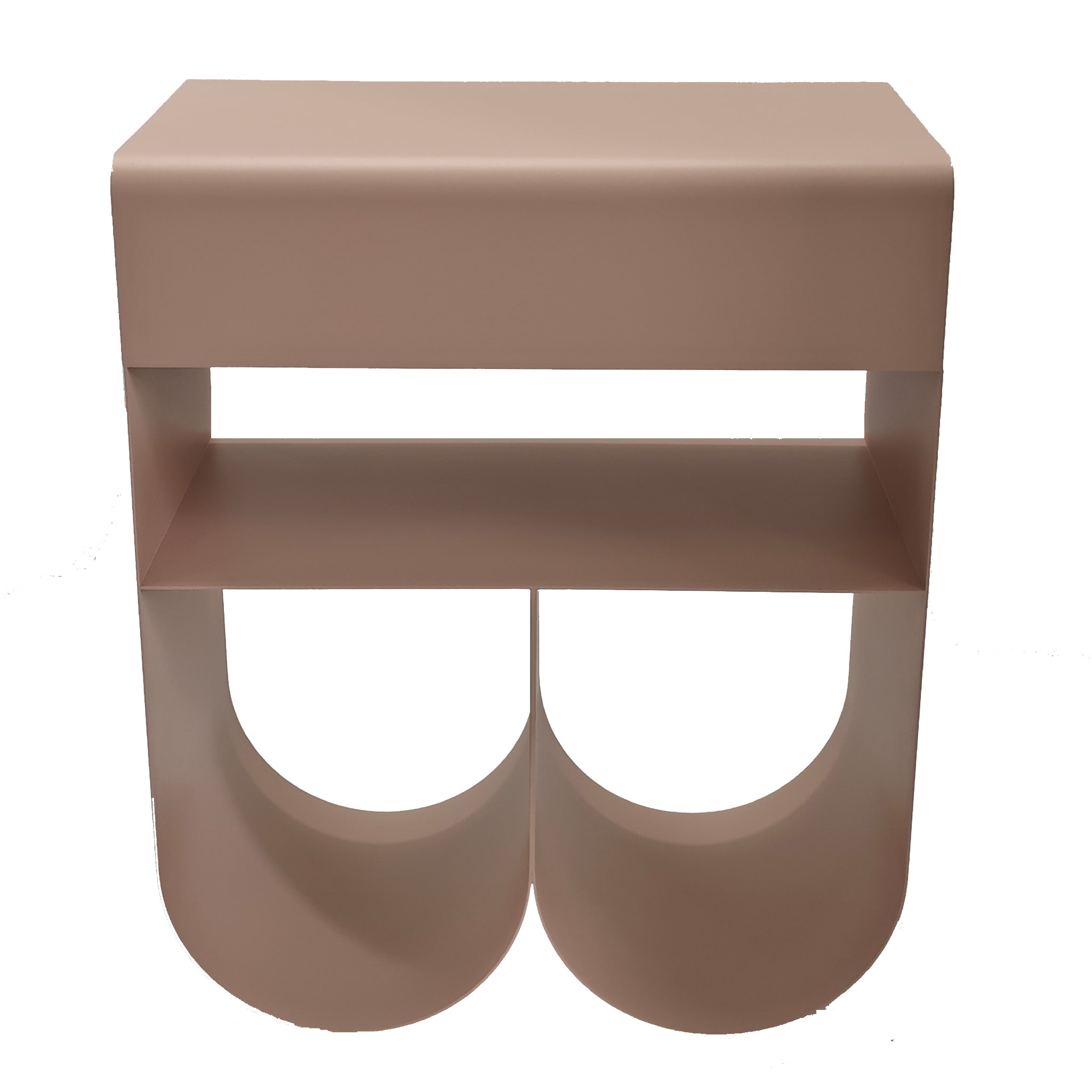 Orvieto 40cm Side Table - Rose Smoke Bo Craft-Core