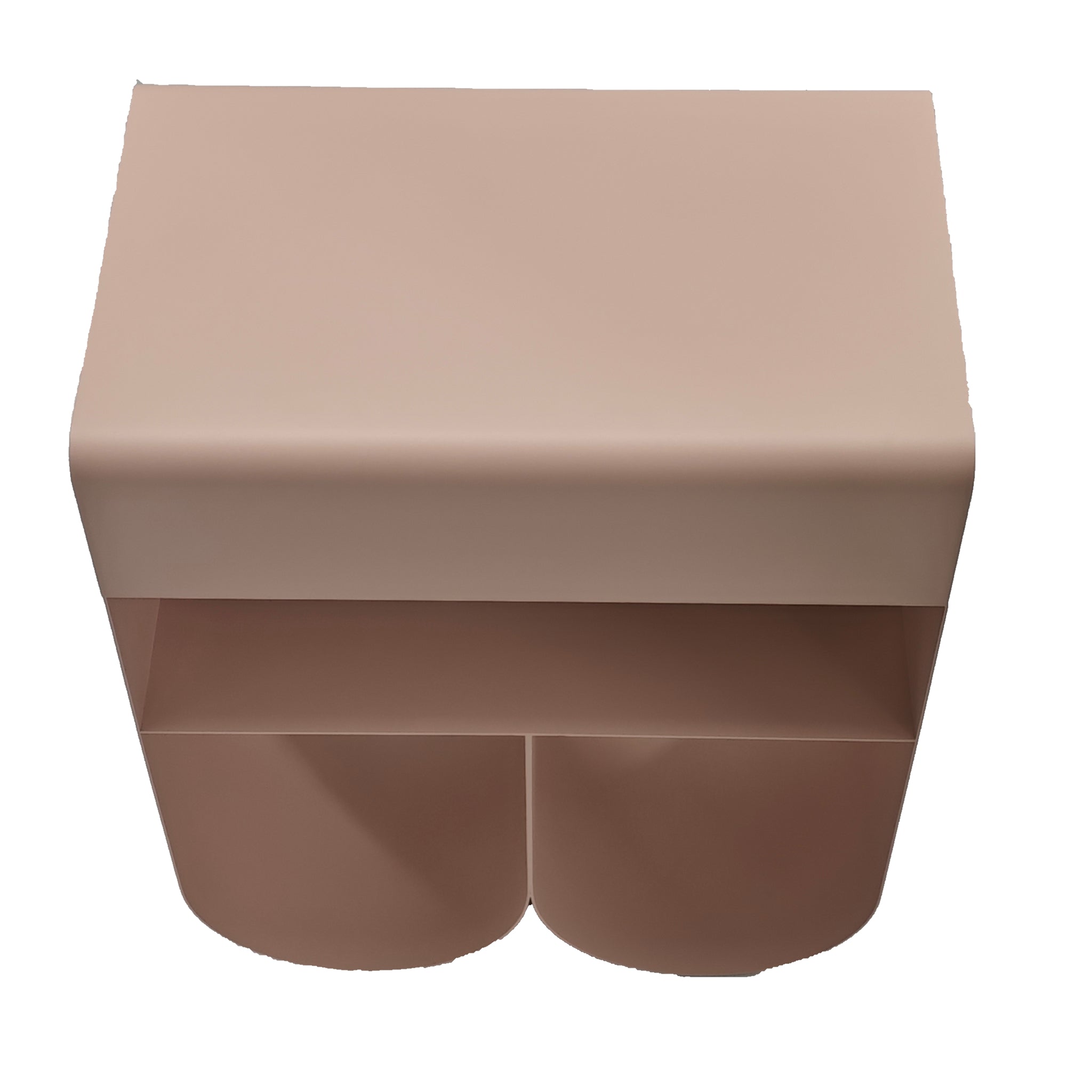 Orvieto 40cm Side Table - Rose Smoke Bo Craft-Core