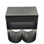 Orvieto 40cm Side Table - Full Black Bo Craft-Core