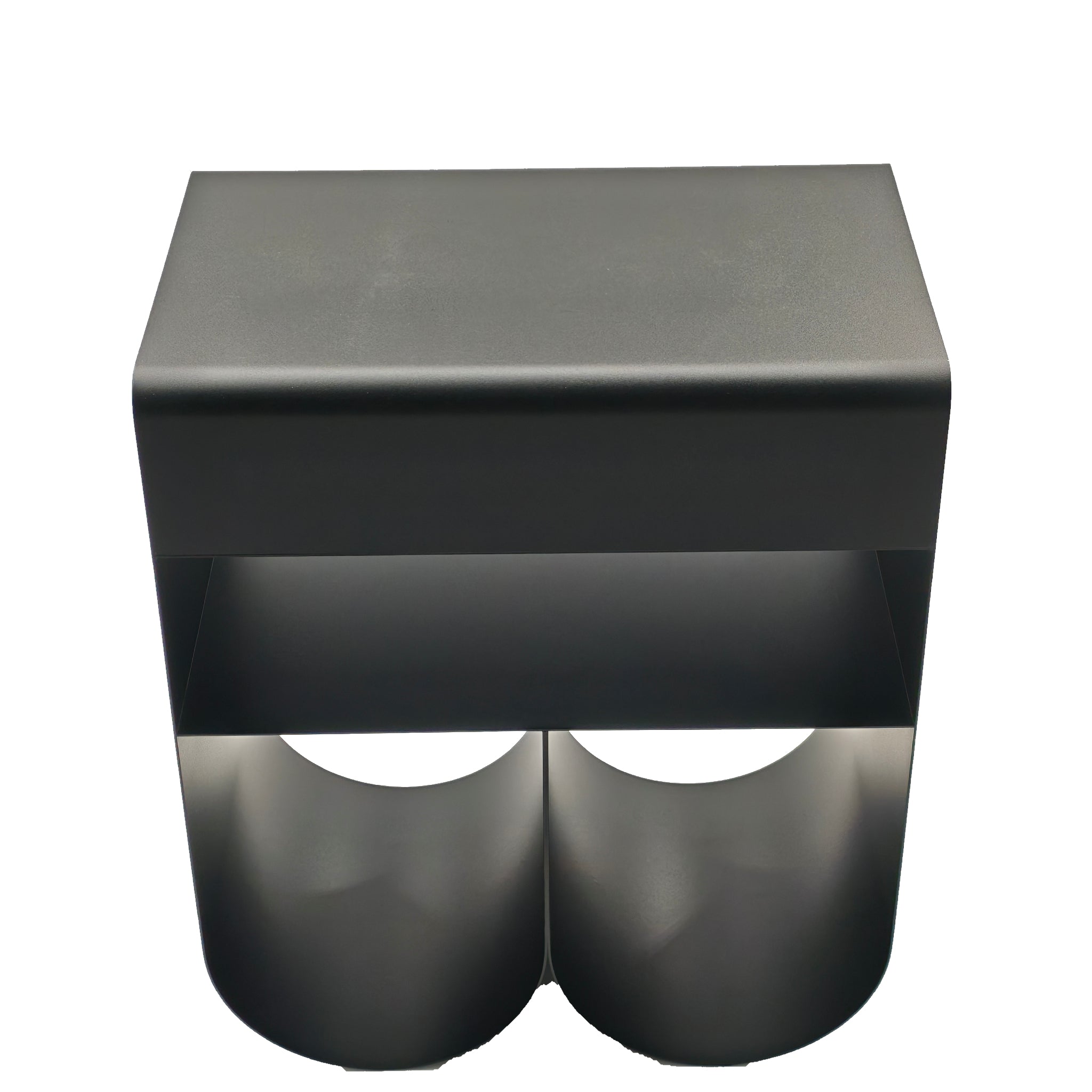 Orvieto 40cm Side Table - Full Black Bo Craft-Core