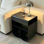 Orvieto 40cm Side Table - Full Black Bo Craft-Core