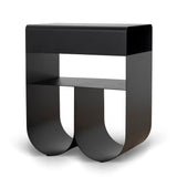 Orvieto 40cm Side Table - Full Black