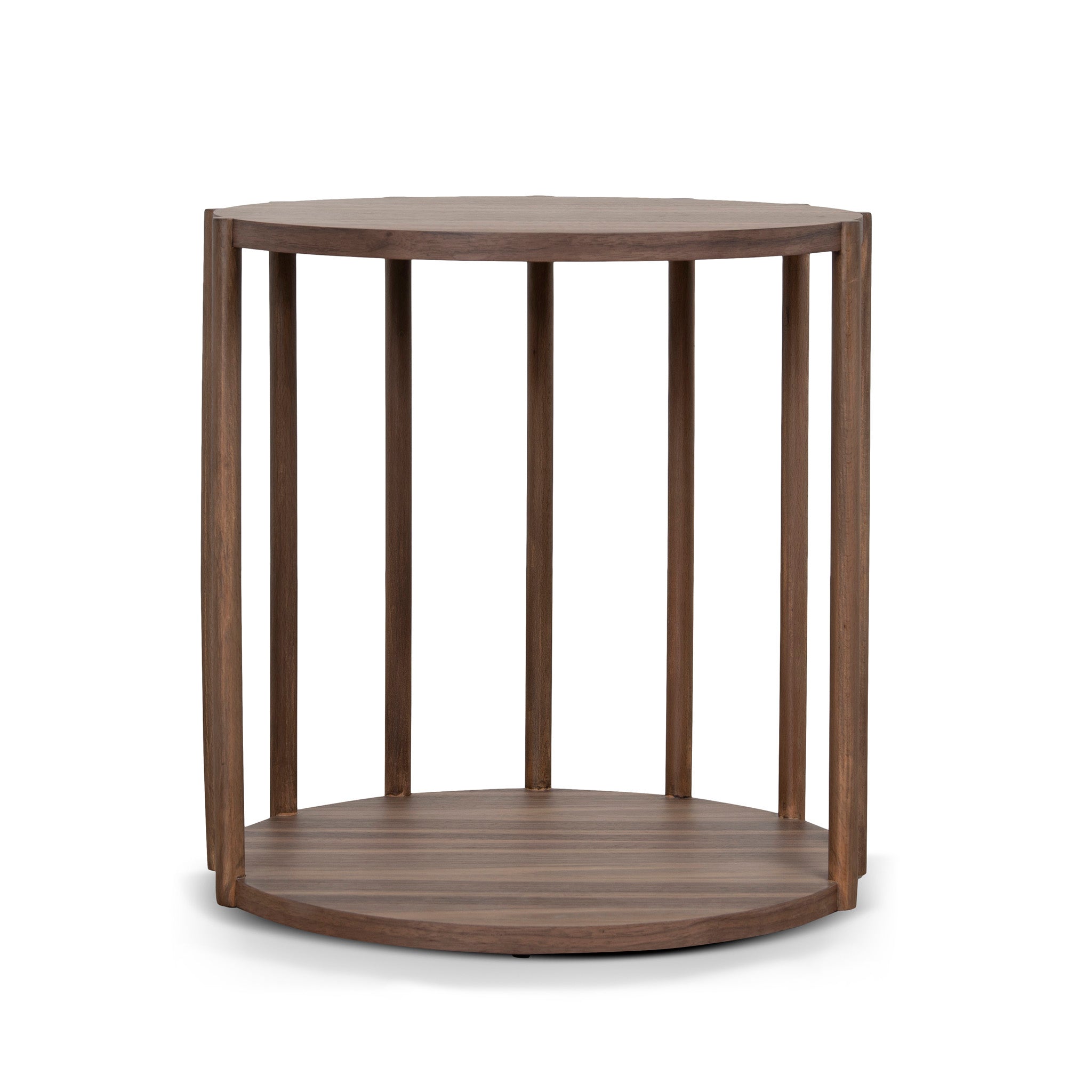 Ex Display - Elsen 45cm Round Side Table - Walnut Side Table Better B-Core