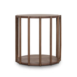 Ex Display - Elsen 45cm Round Side Table - Walnut Side Table Better B-Core