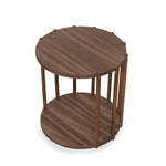 Ex Display - Elsen 45cm Round Side Table - Walnut Side Table Better B-Core