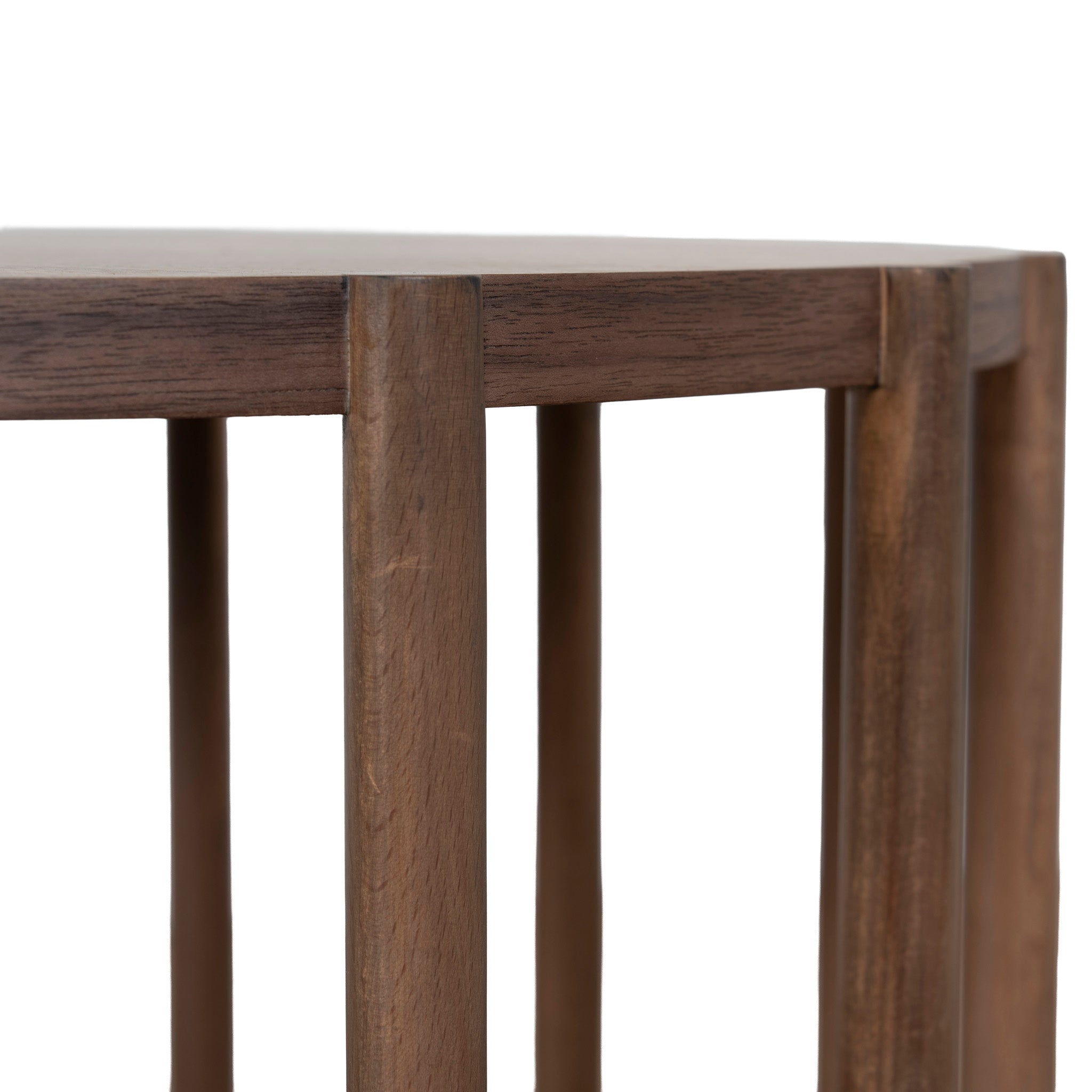 Ex Display - Elsen 45cm Round Side Table - Walnut Side Table Better B-Core
