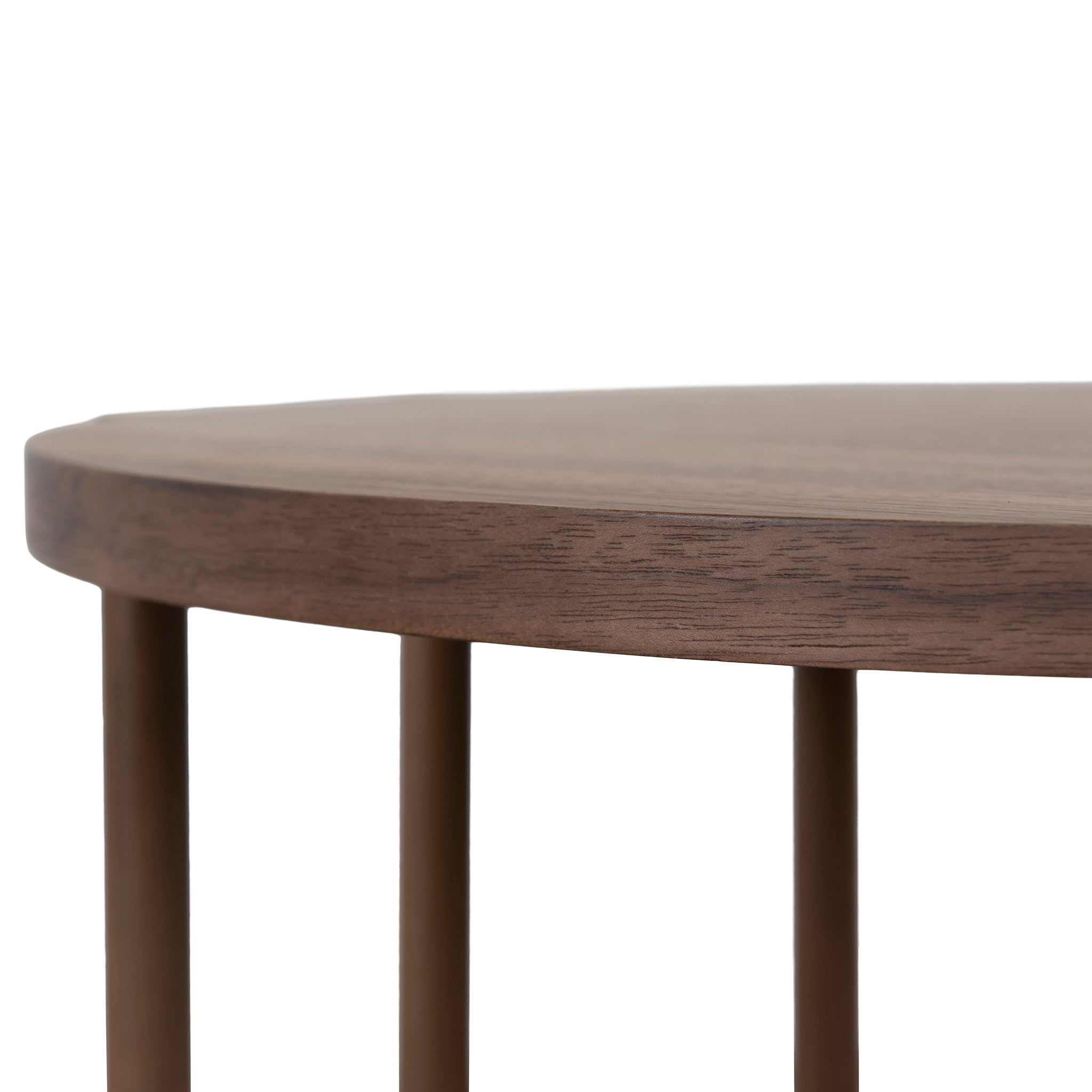 Ex Display - Elsen 45cm Round Side Table - Walnut Side Table Better B-Core