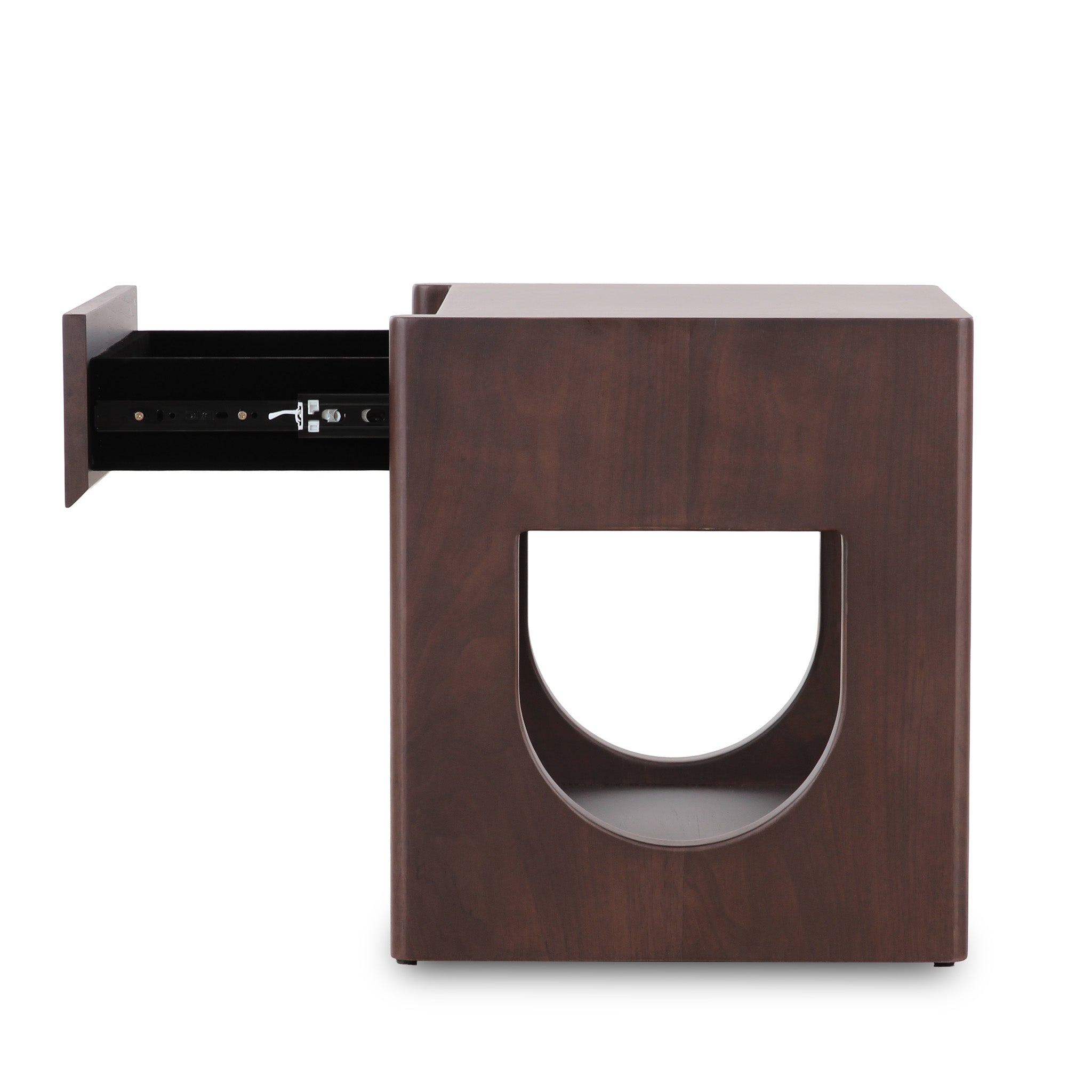 Bodil 50cm Side Table - Walnut Table Diro-Core