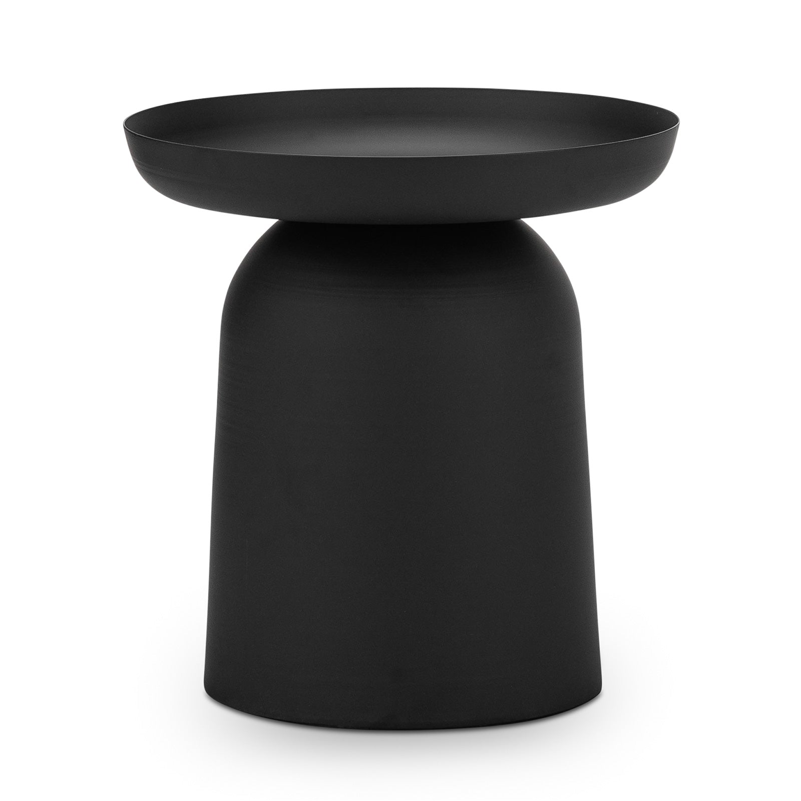 Orvano 45cm Round Side Table - Matte Black Side Table Eastern-Local