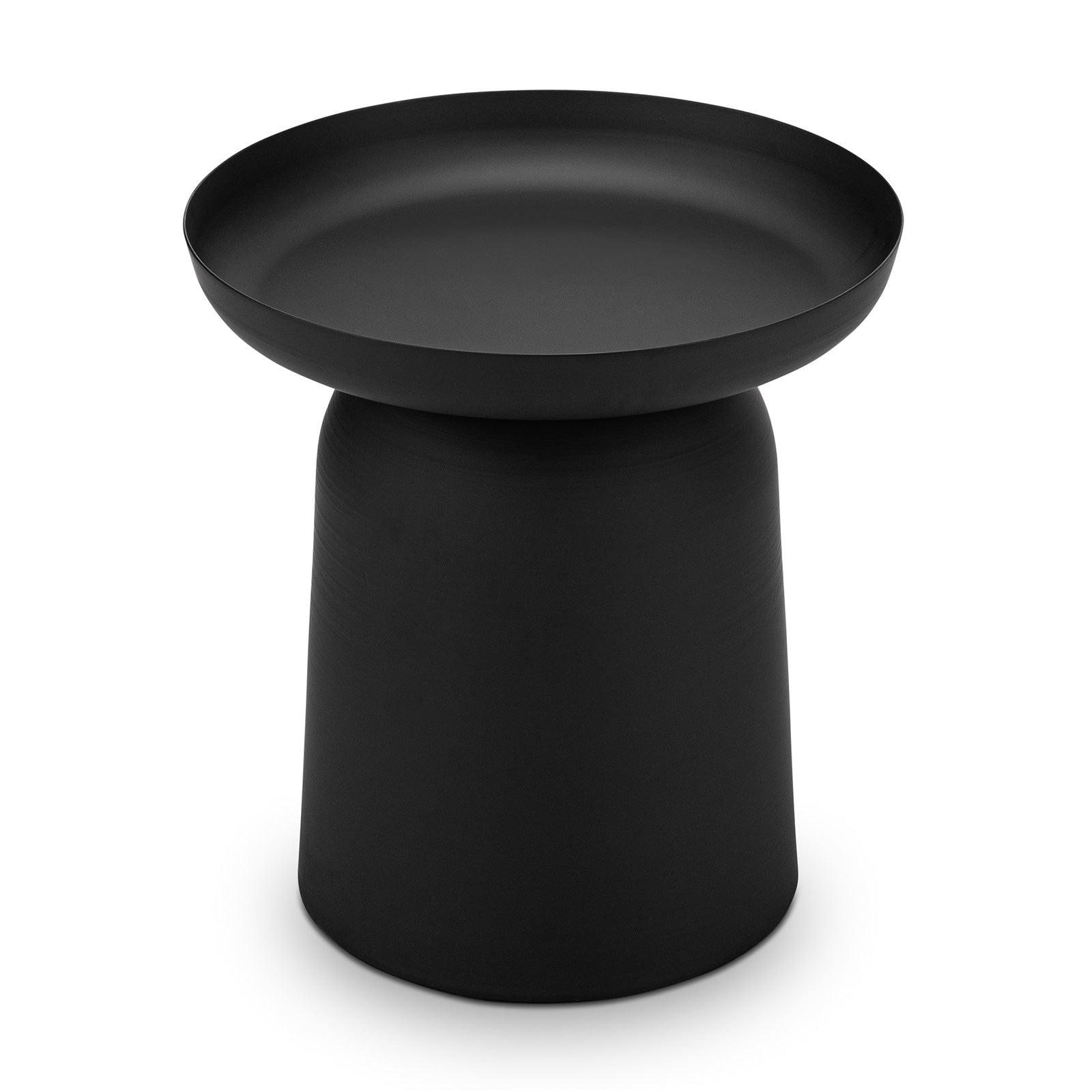 Orvano 45cm Round Side Table - Matte Black Side Table Eastern-Local