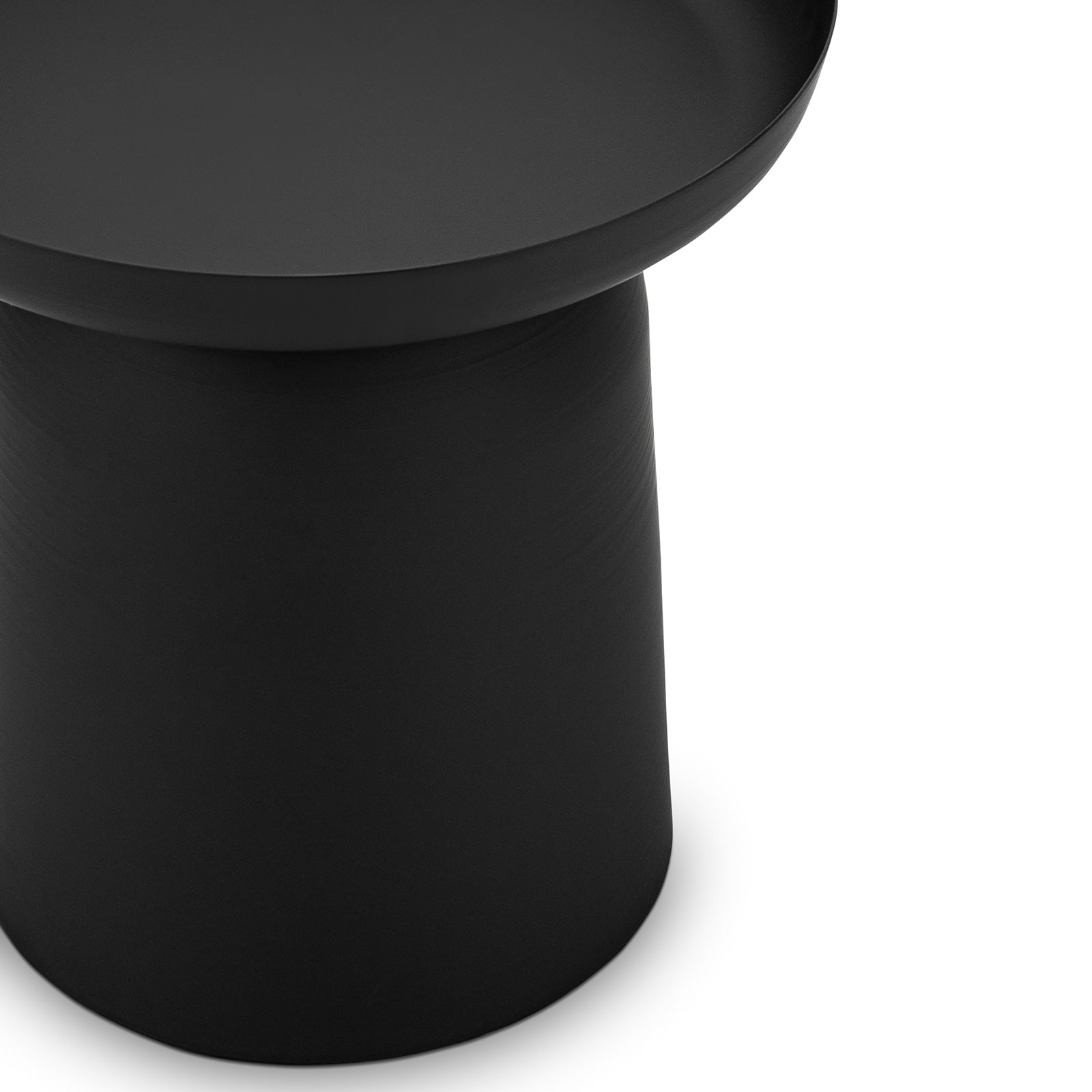 Orvano 45cm Round Side Table - Matte Black Side Table Eastern-Local