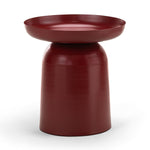 Orvano 45cm Round Side Table - Merlot Red Side Table Eastern-Local