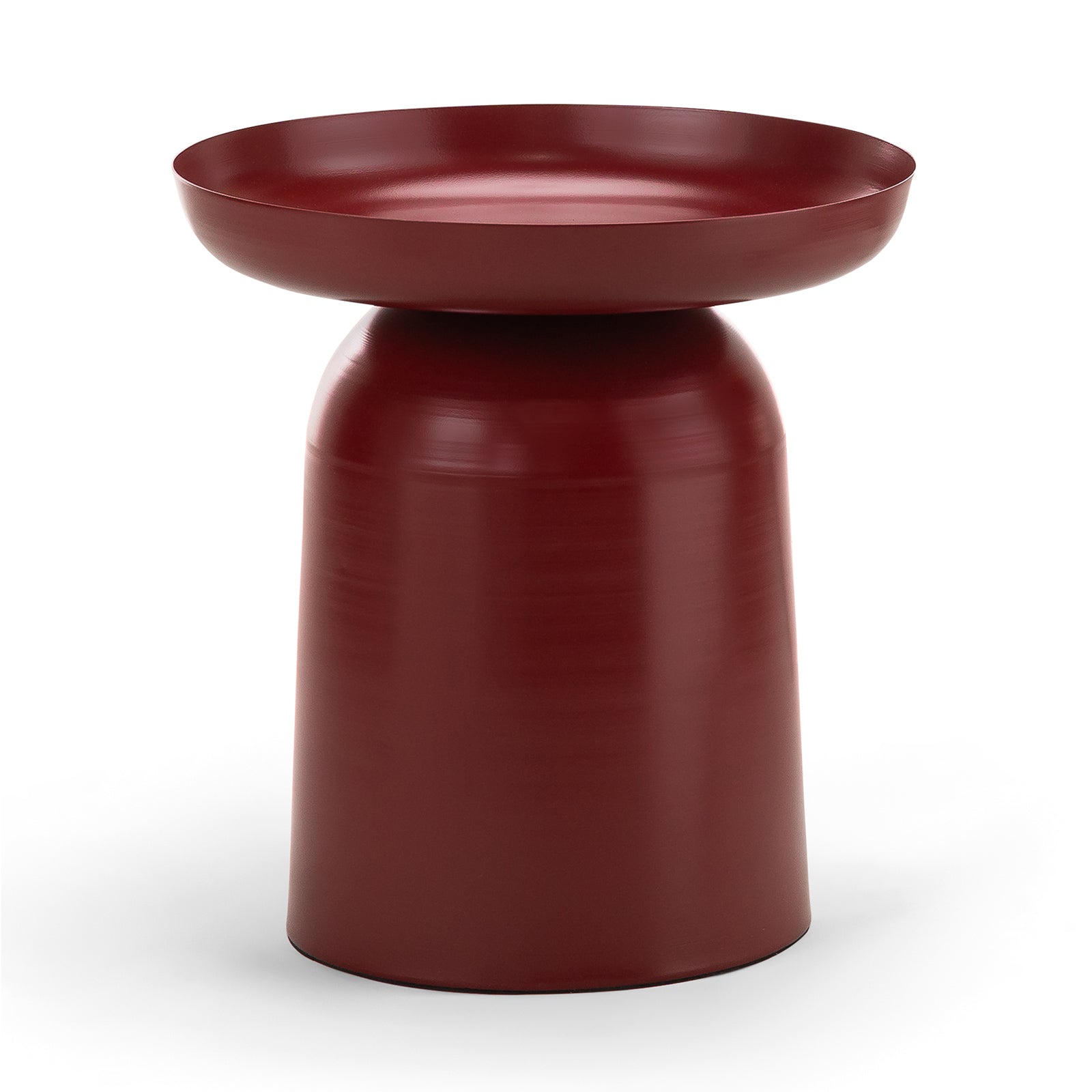 Orvano 45cm Round Side Table - Merlot Red Side Table Eastern-Local