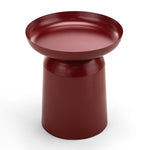 Orvano 45cm Round Side Table - Merlot Red Side Table Eastern-Local