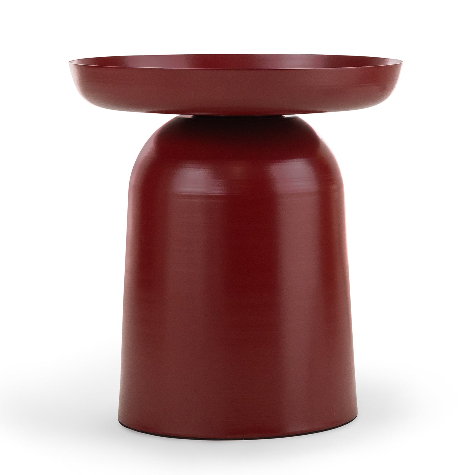 Orvano 45cm Round Side Table - Merlot Red Side Table Eastern-Local