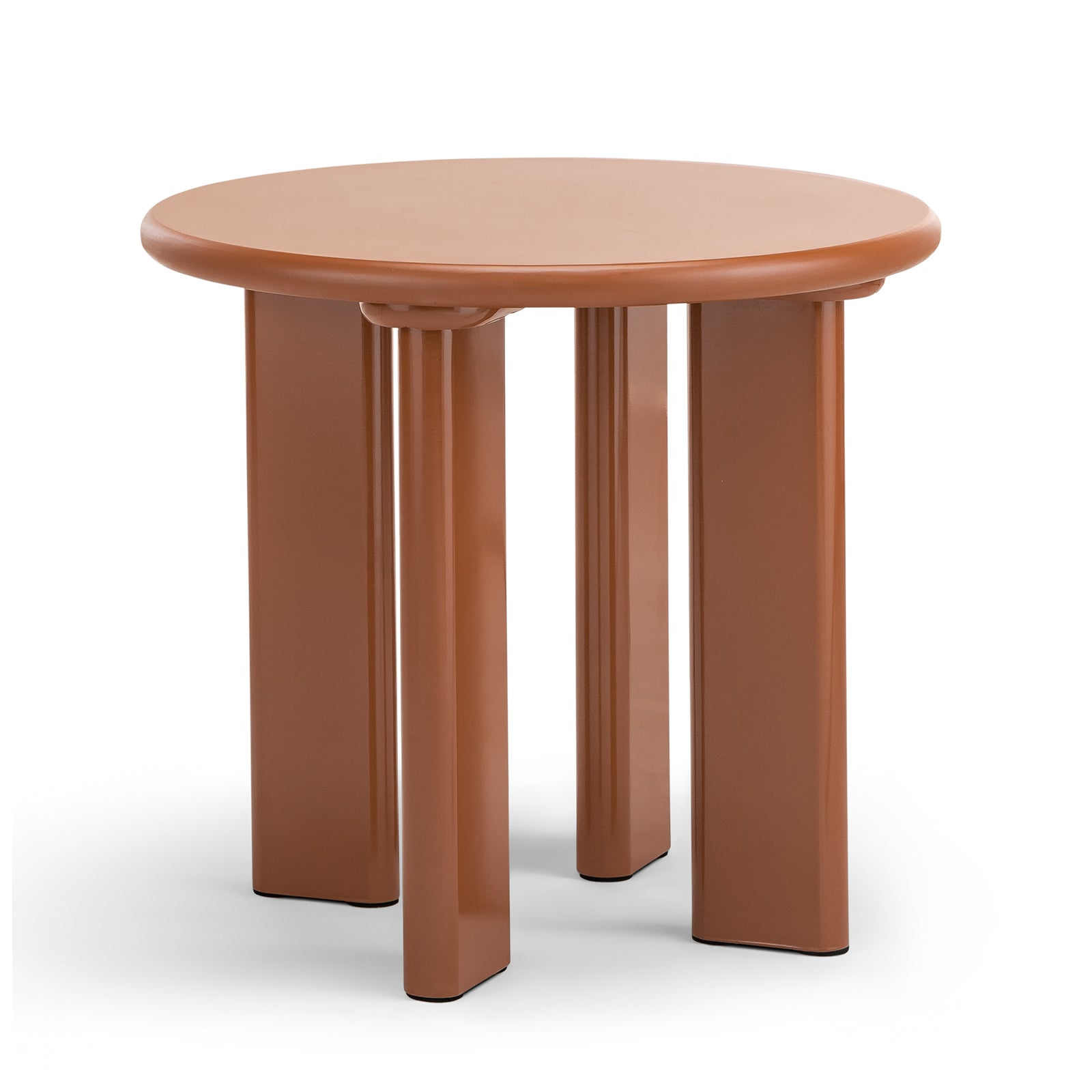 Terren 50cm Round Side Table - Muted Terracotta Table Eastern-Local