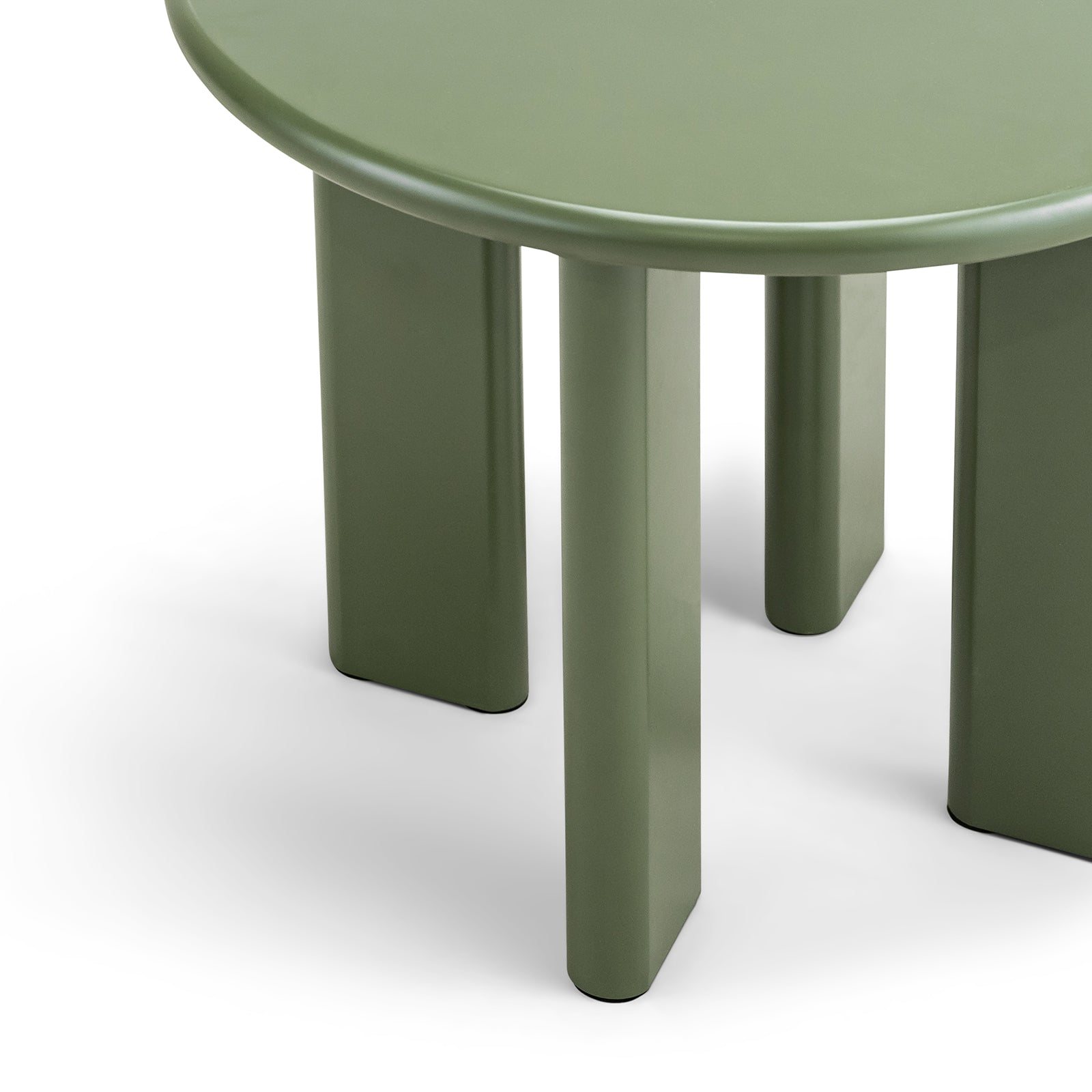 Terren 50cm Round Side Table - Olive Green Table Eastern-Local