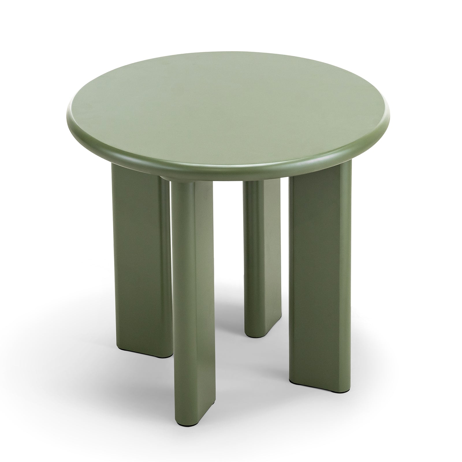 Terren 50cm Round Side Table - Olive Green Table Eastern-Local