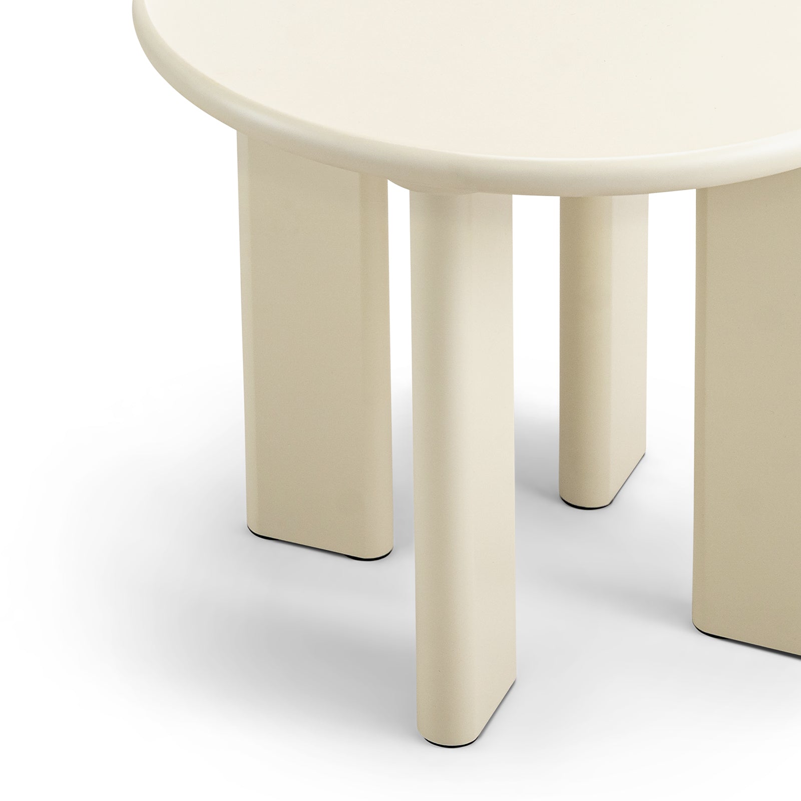 Terren 50cm Round Side Table - Ecru Putty Table Eastern-Local