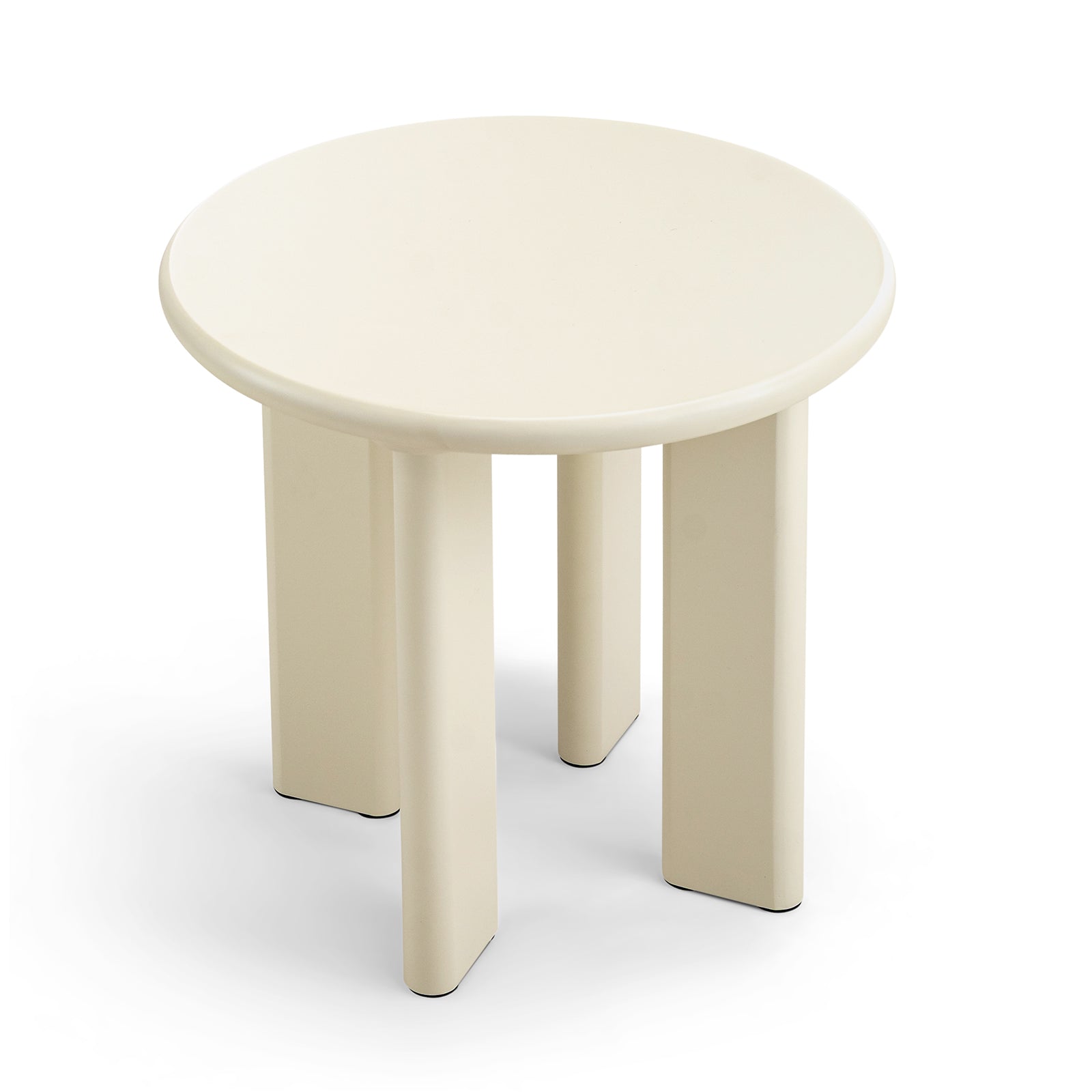 Terren 50cm Round Side Table - Ecru Putty Table Eastern-Local