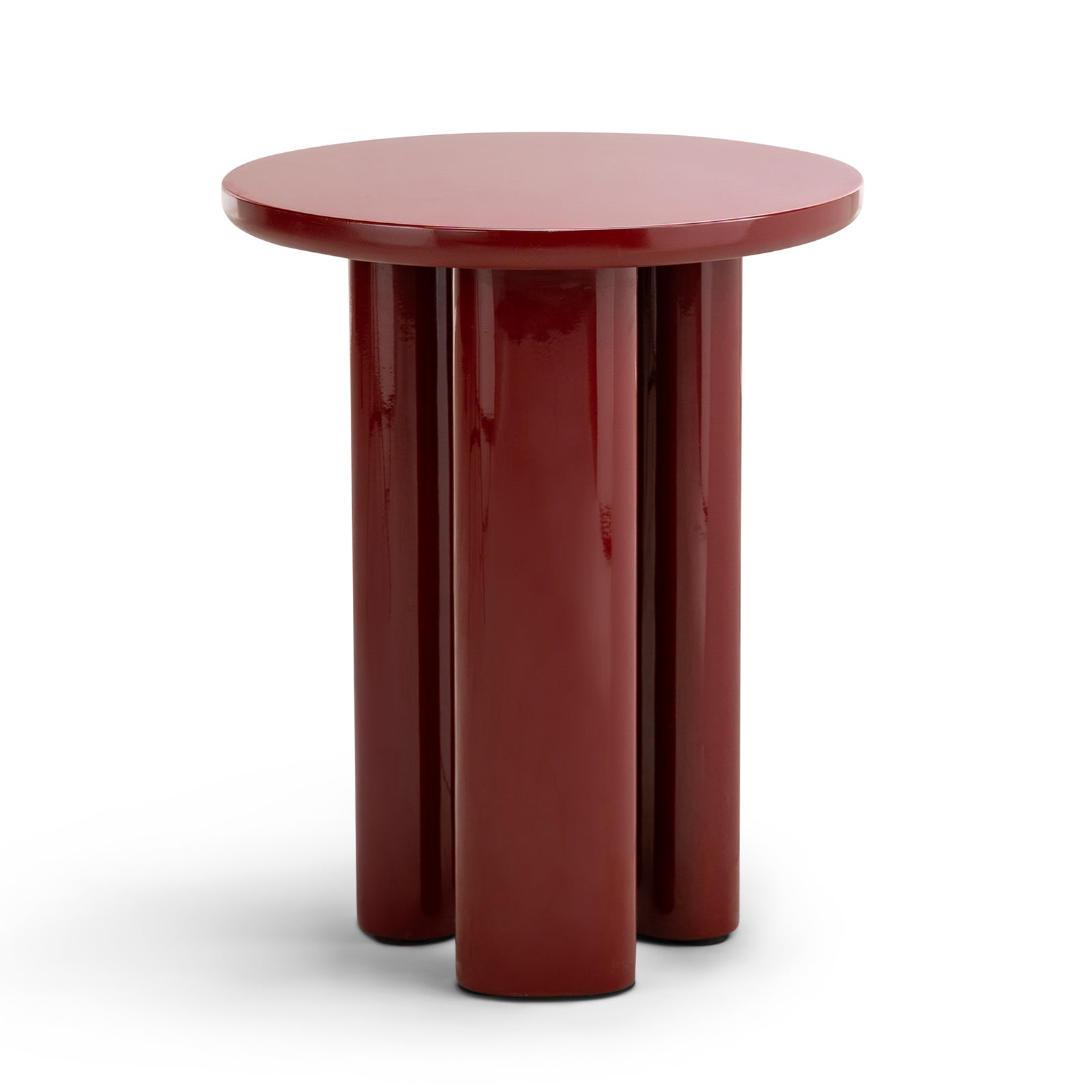 Merova 39cm Side Table - Merlot Red Side Table Eastern-Local