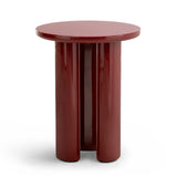 Merova 39cm Side Table - Merlot Red Side Table Eastern-Local
