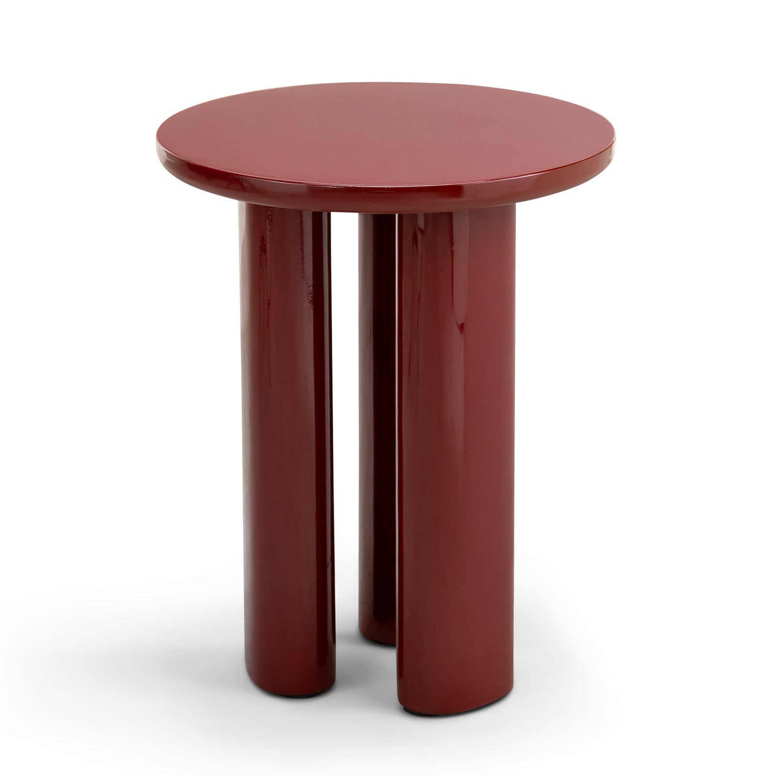Merova 39cm Side Table - Merlot Red Side Table Eastern-Local