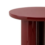 Merova 39cm Side Table - Merlot Red Side Table Eastern-Local